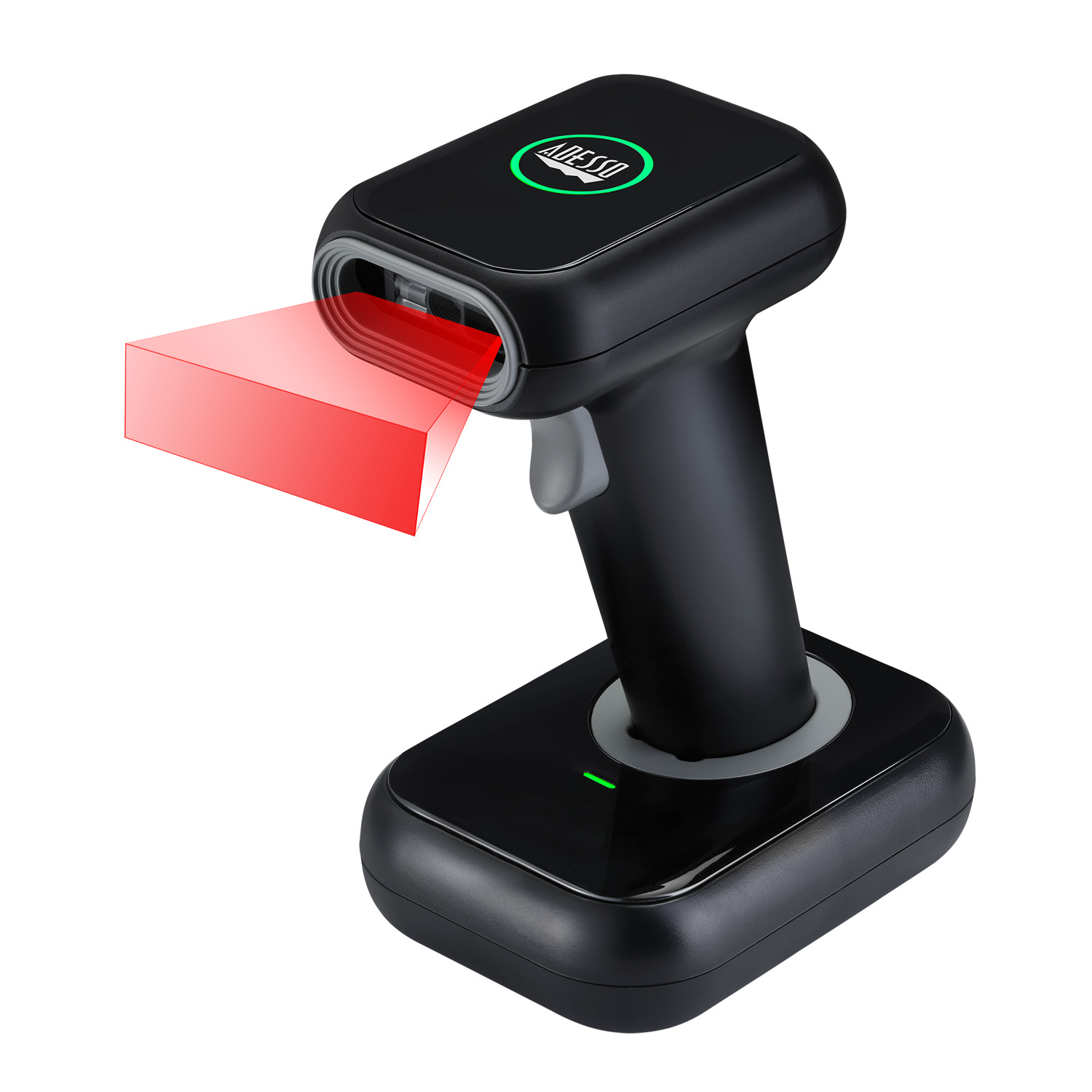 2D Wireless Barcode Scanner with Charging Cradle UK Adesso